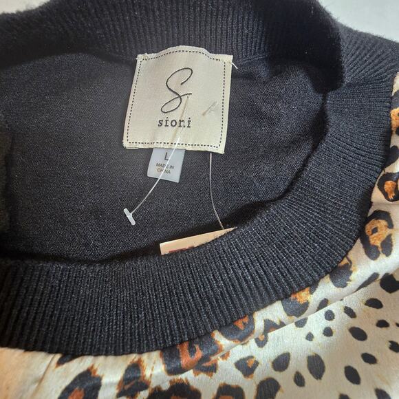 NWT Sione Leopard and Sweater top - Picture 4 of 9